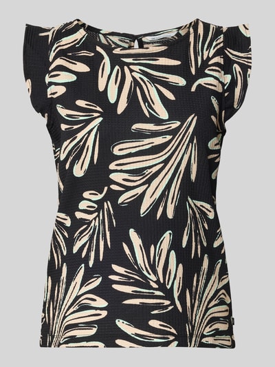 Tom Tailor Denim Relaxed Fit Blusenshirt mit Strukturmuster Black 2