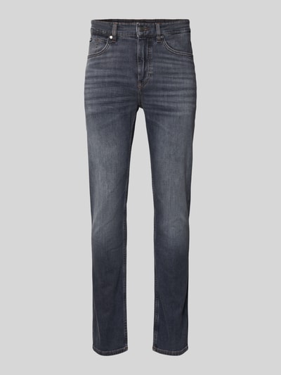 BOSS Slim Fit Jeans aus Baumwoll-Mix Modell 'DELAWARE' Mittelgrau 2