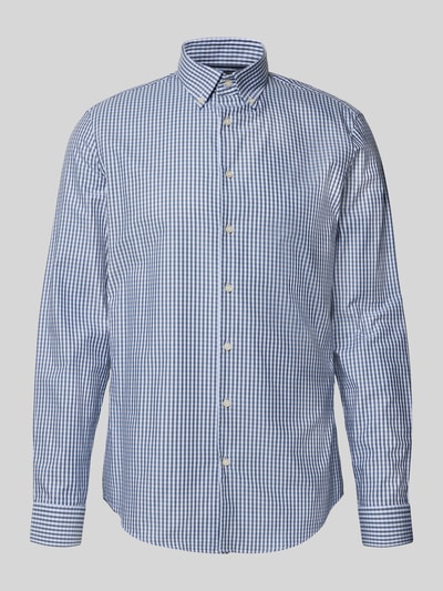Jake*s Regular Fit Freizeithemd mit Button-Down-Kragen Bleu 2