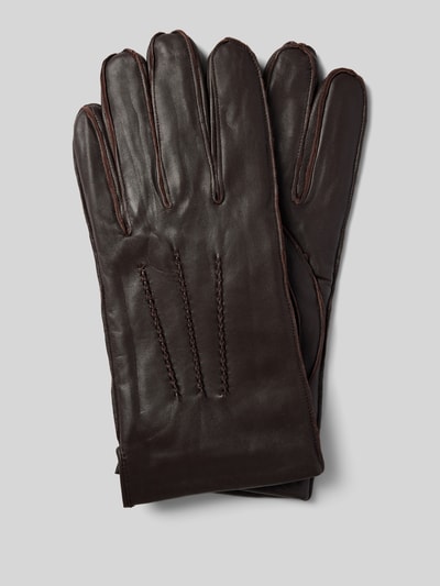 JOOP! Collection Handschuhe aus Schafsleder Dunkelbraun 1