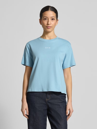 Tom Tailor Denim Boxy Fit T-Shirt aus reiner Baumwolle  Hellblau 4