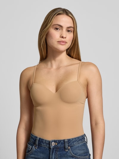 HANRO 2-in-1-BH-Top mit gepolsterten, gemoldeten Cups Modell 'ALLURE' Beige 3