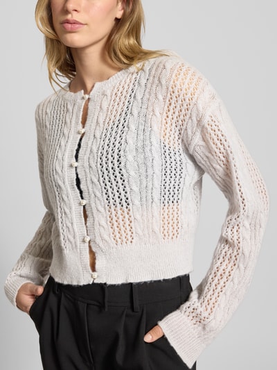 Review Vest met knoopsluiting Lichtgrijs - 3