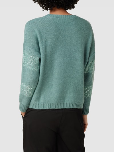 Weekend Max Mara Strickpullover mit Streifenmuster Modell 'HIGHER' Mint 5