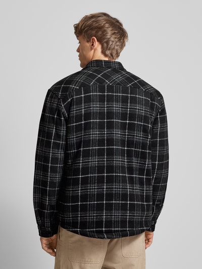 Redefined Rebel Regular fit overhemdjack met opgestikte paspelzakken op de borst Zwart - 5