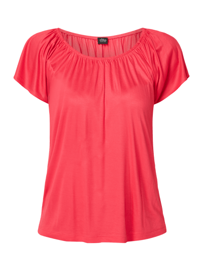 s.Oliver BLACK LABEL Off Shoulder Shirt mit Raglanärmeln Pink 2