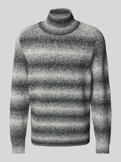 Drykorn Gebreide pullover met opstaande kraag, model 'EDDARD' Middengrijs - 2