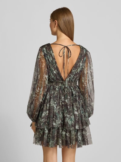 Jake*s Cocktail Cocktailjurk met taillepas Olijfgroen - 5