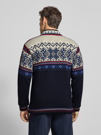 Dale of Norway Wollen pullover met schipperskraag Marineblauw - 5