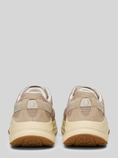 Marc O'Polo Sneakersy z licowej skóry bydlęcej i z wstawką z siateczki model 'LIV' Średnioszary 4