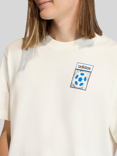 adidas Originals T-Shirt mit Rücken Print aus reiner Baumwolle Offwhite 3