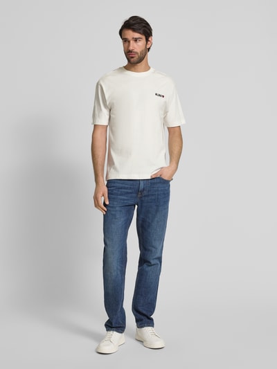 MCNEAL Loose fit T-shirt met ronde hals Offwhite - 1