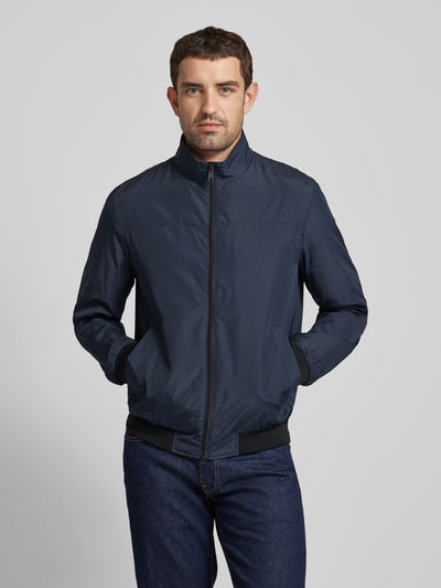 Geox Jacke mit Label-Applikation Modell 'Harrod' Marine 4