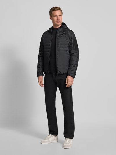 BOSS Green Regular Fit Steppjacke mit Reißverschlusstaschen Modell 'URBANEX' Dunkelblau 1