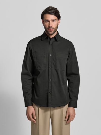 BOSS Relaxed Fit Hemdjacke aus reiner Baumwolle Modell 'H-OWEN-K-2PP-261' Khaki 4