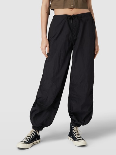 Only Stoffen broek met tunnelkoord, model 'JOAN' Zwart - 4