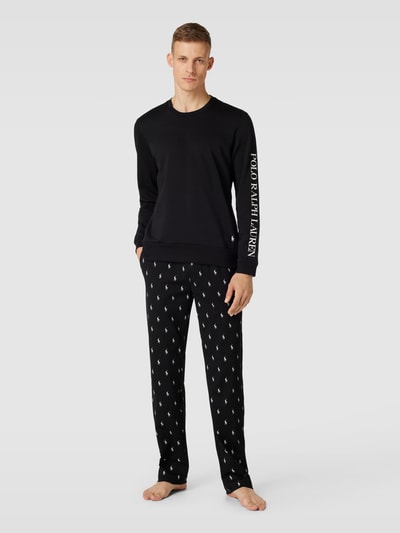 Polo Ralph Lauren Underwear Sweatpants mit Allover-Print Modell 'LIQUID' Black 1