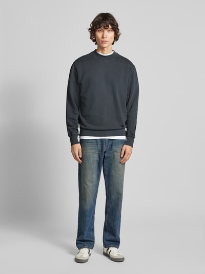 Calvin Klein Jeans Sweatshirt mit Rundhalsausschnitt Anthrazit 1