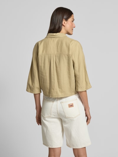 s.Oliver RED LABEL Cropped Bluse aus Leinen-Viskose-Mix Sand 5