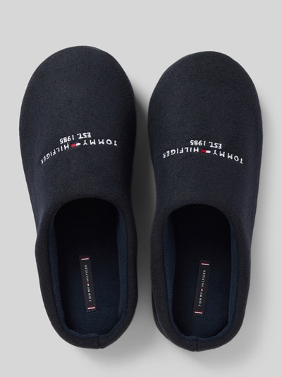 Tommy Hilfiger Huisschoenen met labelstitching Marineblauw - 3