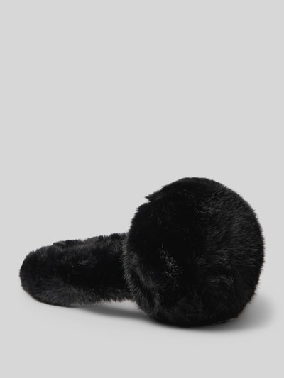 Produktfoto, Ohrenwärmer aus Kunstfell Modell 'Soft XXL Earwarmer' von Kurt Beines, czarny, klasyczny kształt, tekstura miękkiego futra, damskie akcesorium