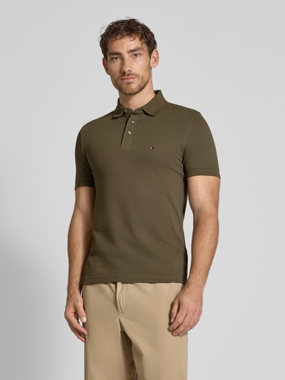 Tommy Hilfiger Slim Fit Poloshirt aus Baumwoll-Elasthan-Mix Oliv 4
