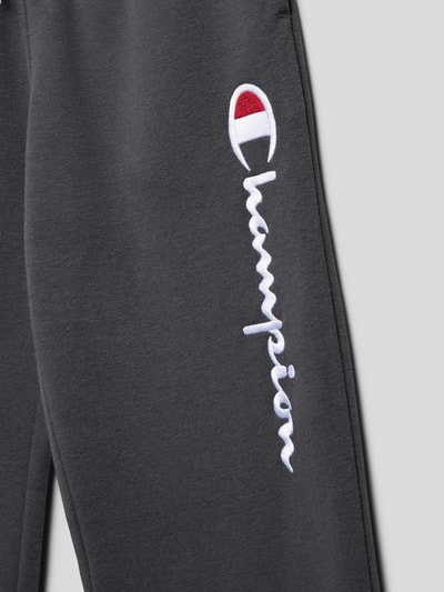 CHAMPION Sweatpants mit Logo-Stitching Graphit 2