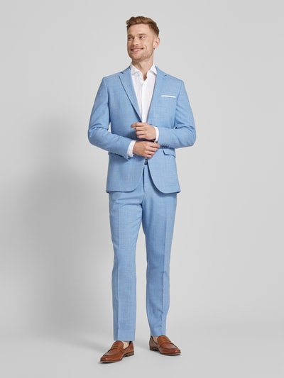 SELECTED HOMME Slim fit 2-knoops colbert met klepzakken, model 'OASIS' Lichtblauw - 1