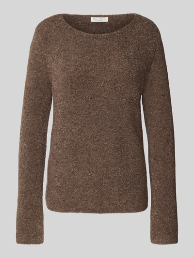 Marc O'Polo Regular Fit Strickpullover aus Schurwoll-Mix mit Alpaka-Anteil Dunkelbraun 2