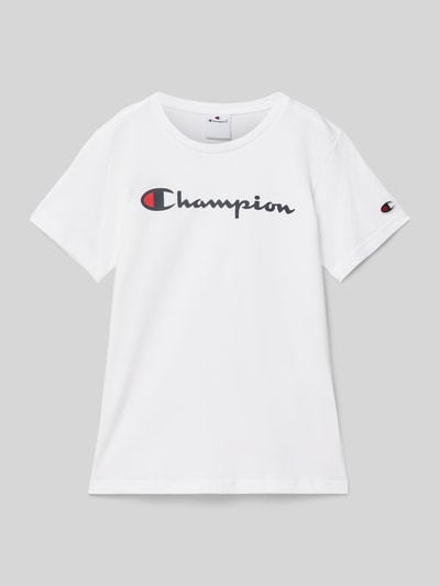 CHAMPION T-shirt met labelprint Wit - 1