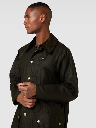 Barbour Jack met platte kraag, model 'Beaufort' Olijfgroen - 3