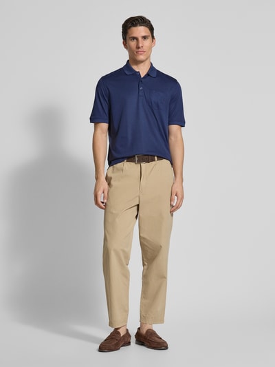 bugatti Poloshirt mit Brusttasche Jeansblau 1