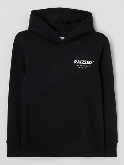 Raizzed Hoodie met logo, model 'Warren' Zwart - 1