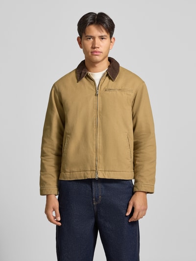JACK & JONES Jacke mit Eingrifftaschen Modell 'CHAMBERI' Mittelbraun 4