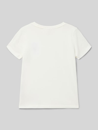 Produktfoto, Regular Fit Kinder T-Shirt aus reiner Baumwolle Modell 'VEGA' von Only in Optik: Unifarben, Jersey, Kurzarm, Rückansicht.