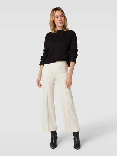 Raffaello Rossi Stoffen broek met vaste persplooien, model 'ELAINE' Offwhite - 1