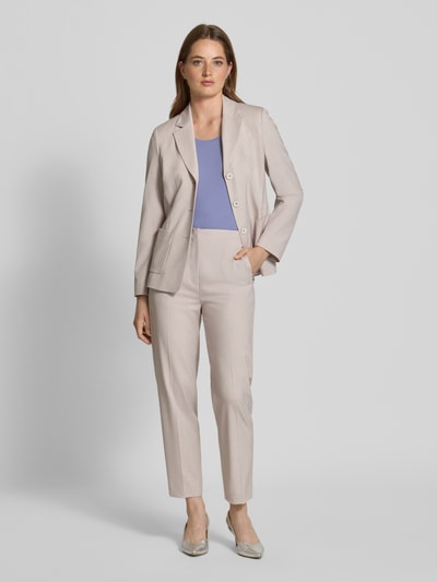 Marc Cain T-shirt van katoenmix met logo-applicatie Lavendel - 1