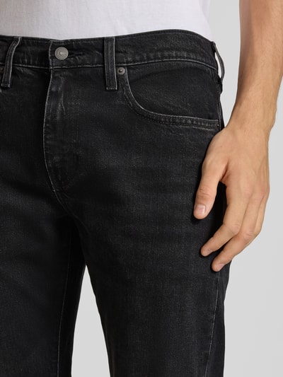 Levi's® Regular Fit Jeans mit Eingrifftaschen Modell '502®' Dunkelgrau 3