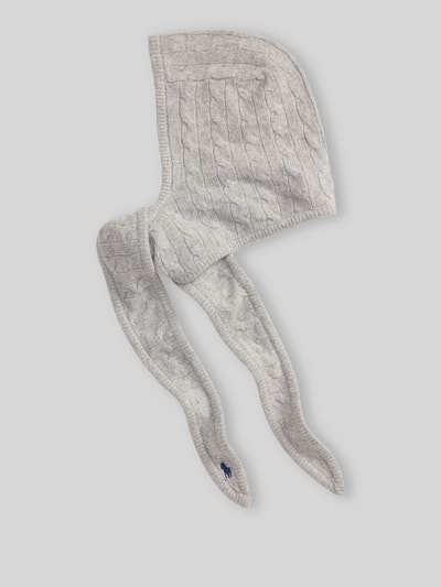 Polo Ralph Lauren Muts van mix van wol en kasjmier met capuchon Middengrijs - 3