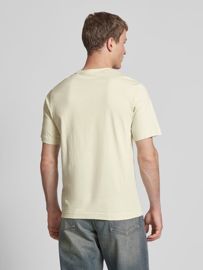 Jack & Jones T-Shirt mit geripptem Rundhalsausschnitt Modell 'VARENNA' Beige 5