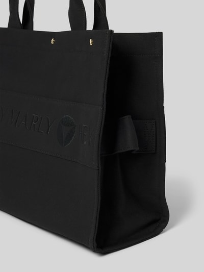 Hey Marly Handtasche mit Label-Stitching Modell 'Signature Bag' Black 3