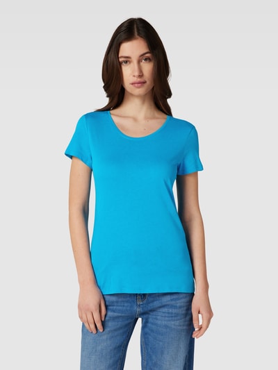 Jake*s Casual T-Shirt mit Rundhalsausschnitt Blau 4