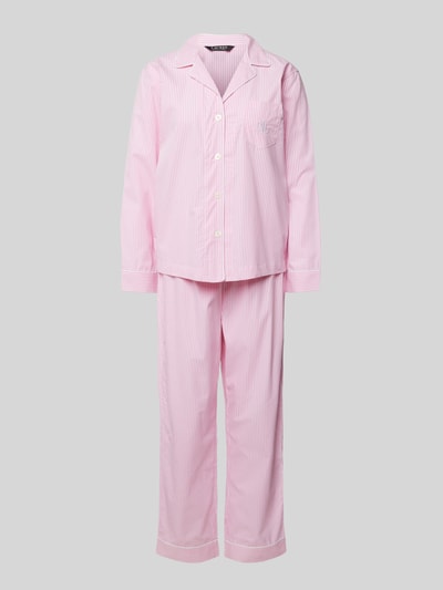 Lauren Ralph Lauren Pyjama mit Brusttasche Rosa 1