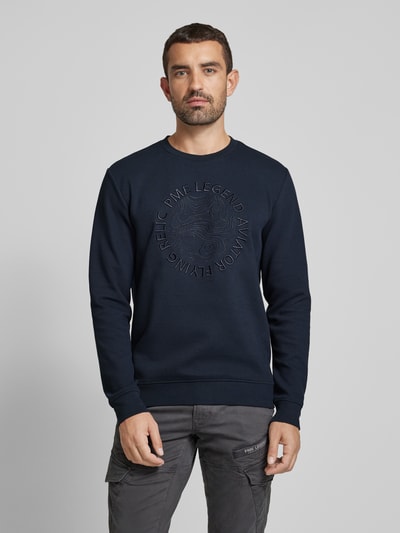 PME Legend Sweatshirt mit Rundhalsausschnitt Royal 4