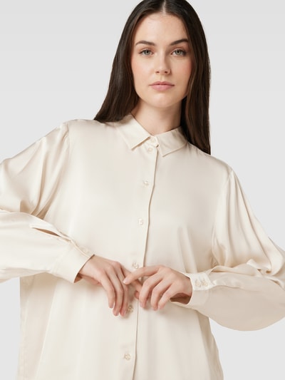 Selected Femme Overhemdblouse met manchetten, model 'FRANZISKA' Offwhite - 3