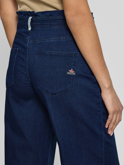 Buena Vista Wide Leg Jeans mit Rüschen Dunkelblau 3