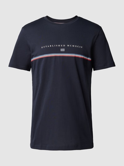 Christian Berg Men T-Shirt mit Statement-Print Marine 2