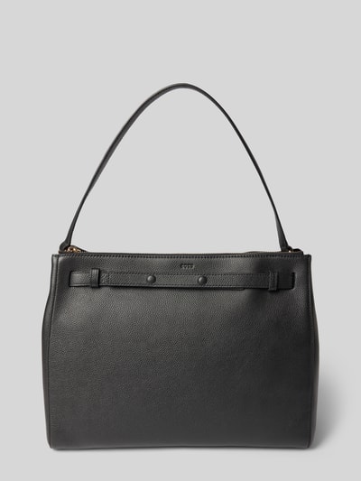 BOSS Tote Bag aus Rindsleder Modell 'B_ICON' Black 4
