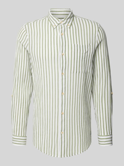 Scotch & Soda Regular Fit Freizeithemd mit Button-Down-Kragen Hellgruen 2