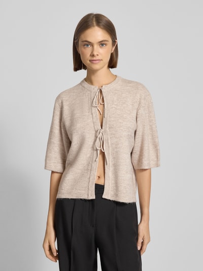 Only Loose Fit Strickjacke mit Schleifen-Detail Modell 'SIMONI' Offwhite 4